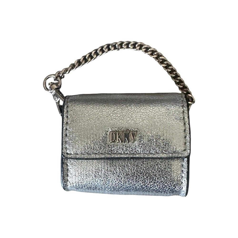 DKNY Airpods Silver Keychain Case